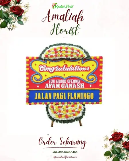 Sewa Papan Bunga Hotel Santika Tmii Jakarta